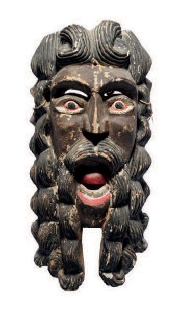 null MALE BARBU
MASK WITH POPULAR MEXICAN LANGUAGE
ART OF MEXICO
XXth century Polychrome

wood...