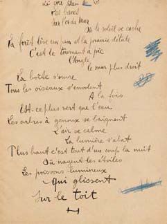 REVERDY (Pierre). LA GUITARE ENDORMIE. [Paris], Contes et Poèmes, 1919. In-12, broché,...
