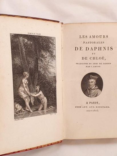 LONGUS Les Amours pastorales de Daphnis et Chloé
Paris, Antoine-Augustin Renouard,...