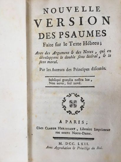 [POIS, P. Louis de, P. Jérôme d'Arras, P. Séraphin de Paris] 
Nouvelles versions...
