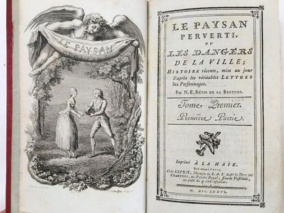 RESTIF DE LA Bretonne, Nicolas Edme 
Le Paysan perverti ou les Dangers de la ville;...