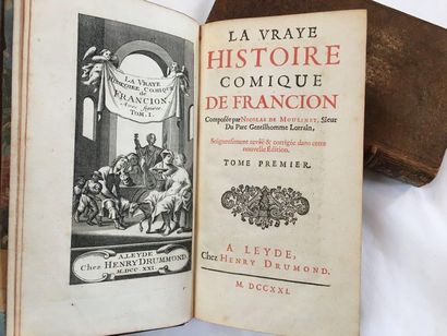 [SOREL, Charles] 
La Vraye histoire comique de Francion
Leyde, Henri Drumond, 1721
Bel...