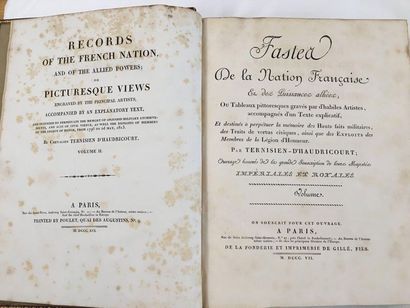 TERNISIEN d'HAUDRICOURT, F 
Les Fastes de la Nation française & des Puissances alliées....