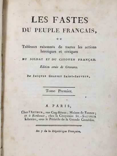TERNISIEN d'HAUDRICOURT, F 
Les Fastes de la Nation française & des Puissances alliées....