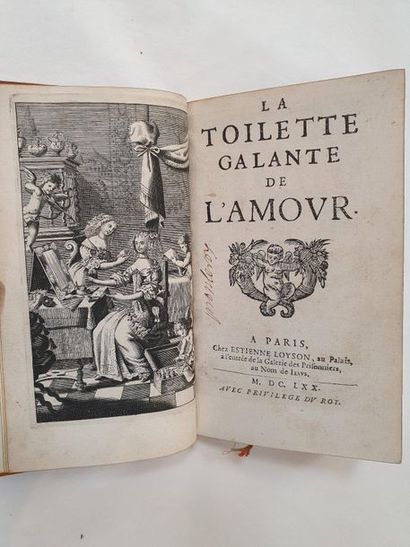 [TORCHE, abbé] 
La Toilette galante de l'amour
Paris, Étienne Loyson, 1670
Beau frontispice...