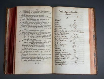 [VERRUË, Jeanne-Baptiste d'Albert de Luynes, comtesse de] 
Catalogue des livres de...