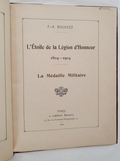 [BOURDIER, L.] 
Les Ordres français et les Récompenses nationales
Paris, L. Bourdier...