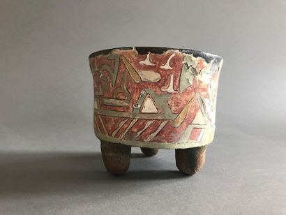 null VASE TRIPODE À DÉCOR STUQUÉ

Culture Teotihuacan, Vallée de Mexico, Mexique

Classique,...