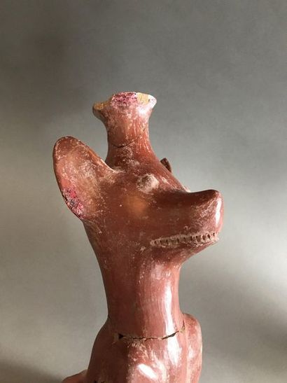 null DOG VASE

Colima Culture, Western Mexico

100 pre-250 A.D.

Ceramic with brick-red...