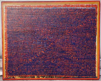 null Christian GARDAIR (1938)_x000D_


Composition rouge et bleu_x000D_


Huile sur...