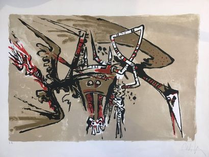 null Wilfredo LAM (1902-1982)
Sans titre
Lithographie
Justifiée en bas à droite
Epreuve...