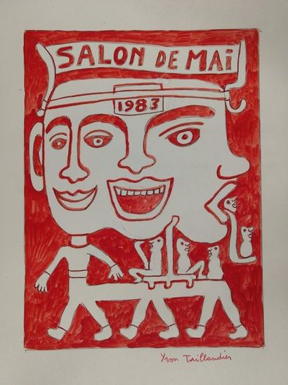 null Yvon TAILLANDIER (1926-2018)_x000D_


Projet d'affiche pour le Salon de mai...