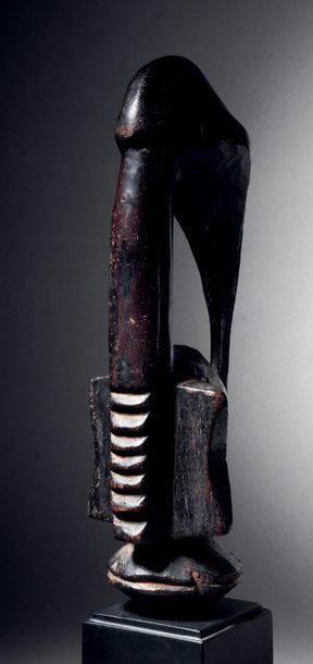  Senufo staff top figuring a hornbill, Senoufo, Republic of Ivory Coast Wood with...
