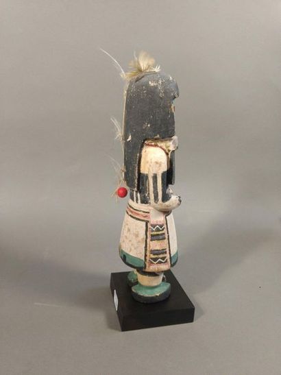  Katsina Angak'china Long-haired Kachina Hopi, Arizona Years 1900-1920 H. 25 cm Angak'china...