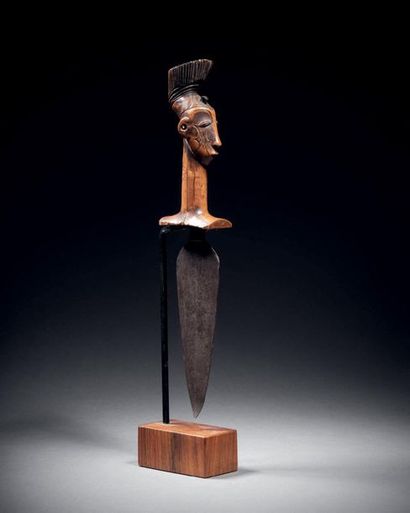 null Ɵ Knife, Mangbetu People,
Northwest of the Democratic Republic of the Congo
Wood...