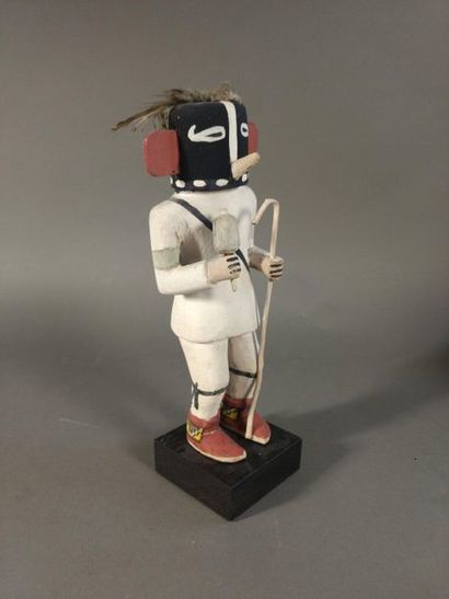 null Katsina Kokopelli
Kachina Flute Player
Work by sculptor Hopi Jimmie K (1888-1966)
Signed...