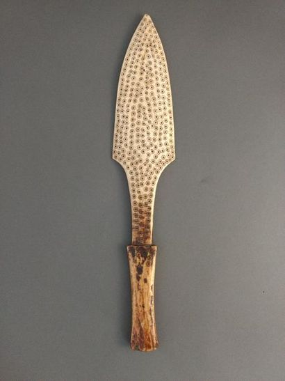 null Ritual axe blade, Lega, DRC

Presumed date: late 19th - early 20th century

Ivory

H....