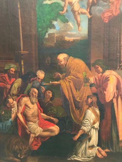 null Copy after Le Dominiquin
The communion of Saint Jerome
Oil on canvas
76x48 ...