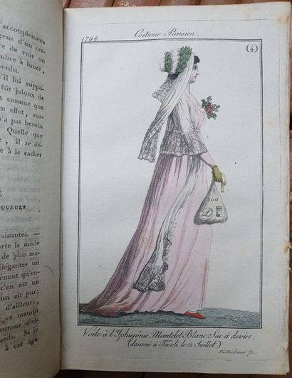 null FASHION. - JOURNAL DES DAMES ET DES MODES. s.l.n., 1798-1811. 54 volumes in-8,...