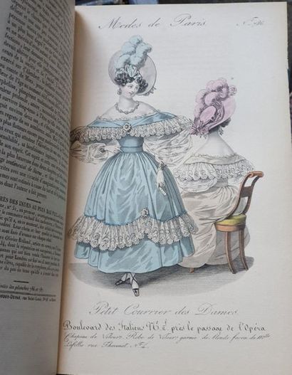 null MODE. — PETIT COURRIER DES DAMES, Journal des modes.
Paris, Au Bureau, 1831-1892....