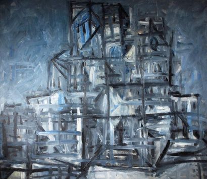 Duilio BARNABE dit DUBE (1914-1961) 
Cathedral
Oil on canvas unsigned 98,5 x 122...