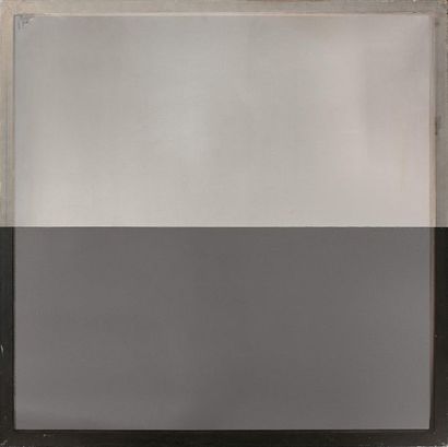 Ecole Moderne 
Triptyque gris et noir
Toiles bicolores
90 x 90 cm (l'un) (accide...