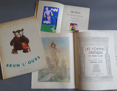 null BRUN L'OURS. Delagrave éditeur, Paris, 1939. 1 vol. in-4, cartonnage d'édition...