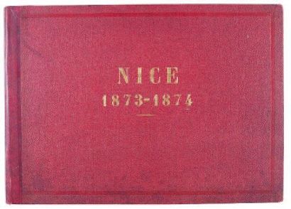 NUMA BLANC FILS Nice, 1873-1874 Album petit folio, 10 tirages albuminés, timbres...