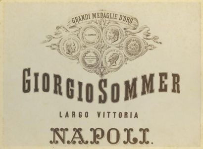 GIORGIO SOMMER (1834-1914) «Costumi» Naples, années 1860 Petit album entièrement...