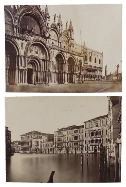 PONTI, NAYA & ALII Vues de Venise Années 1860 et 1870 Portefeuille documentaire constitué...