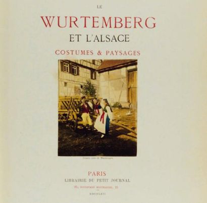 L'ALLEMAND ET HART Galerie universelle des peuples: le Wurtemberg et l'Alsace Librairie...