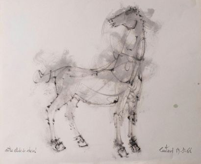 Lucien COUTAUD (1904-1977) Lucien COUTAUD (1904-1977)
Autre étude de cheval
Lavis...