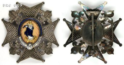 ESPAGNE Ordre de Charles III, fondé en 1771, plaque de grand-croix, à huit pointes...