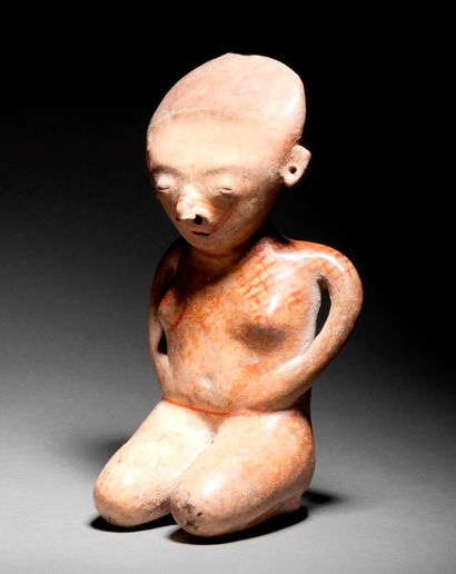 null 
? WOMAN KNEELING

NAYARIT CULTURE, CHINESCO STYLE, WESTERN MEXICO

PROTOCLASTIC,...