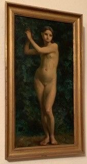 ECOLE FRANCAISE DU XIXème siècle 
Back nude study
Canvas (small restoration in the...