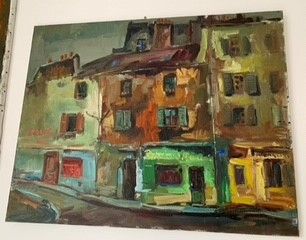 ​​​​​​​Joan Mas (Barcelone 1934) 
Rues de Paris
Two oils on canvas, one signed above...
