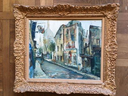 William Arthur PATTY Vue de Montmartre
Huile sur toile
Signé en bas à droite
54x64...
