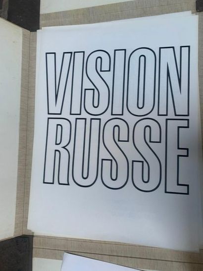 VISION RUSSE I Poèmes de Vélémir Chlebnikov
Paris, Éditions Art-C.C., 1972-73