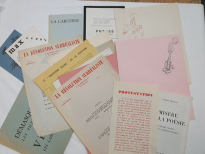 null Lot of surrealist and other documents and leaflets:
- Leaflets Unmask the physicists,...