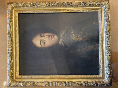 École française vers 1700, entourage de François de Troy 
Presumed portraits of the...