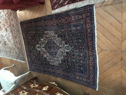 null Senneh Kurdish carpet, (cotton warp and weft, wool velvet),
Northwest Persia,...
