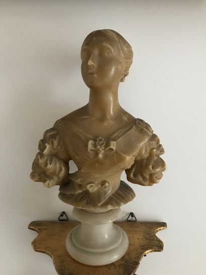 ECOLE FRANCAISE DU XIXème siècle 


Femme en buste sur piédouche



Cire sculptée



H....