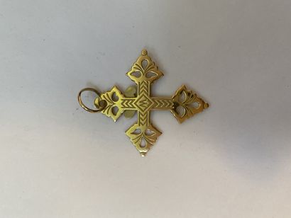 null Chiselled cross in 750% gold called Savoyarde
Weight: 5.10 g