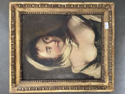Entourage de Philippe MERCIER, école française vers 1760 
Bust of a woman in a kerchief
Fragment...