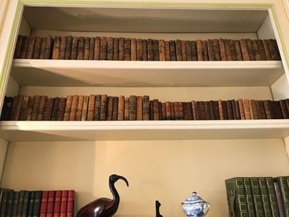 null Batch of bound books including Voltaire and miscellaneous