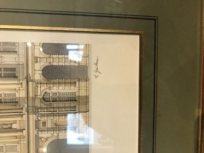 null 
Ensemble de quatre aquarelles sur papier:

Temple de Diane à Trianon par Edward...