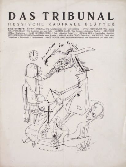 null COURT REVIEW. Hessische radikale blätter. Number 7 of 1919. Frankfurt. In-4,...