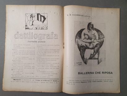 [FUTURISME ITALIEN]. REVUE DINAMO. Revista futurista. Roma, numéro 1 de février 1919....