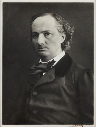 [BAUDELAIRE Charles]. NADAR Paul. PORTRAIT OF CHARLES BAUDELAIRE. [Paris circa 1860]....