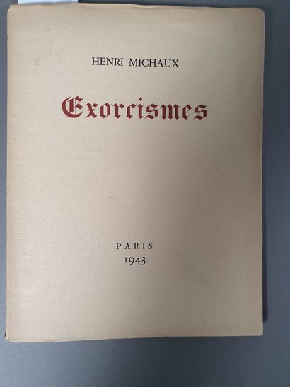 MICHAUX Henri. EXORCISMES. Paris, Robert J. Godet, 1943. In-4, broché.
Édition originale...